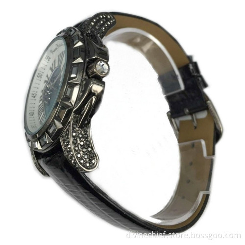 Custom High Quality Imported Movement Wrist Watch, Genuine Leather Waterproof Watch